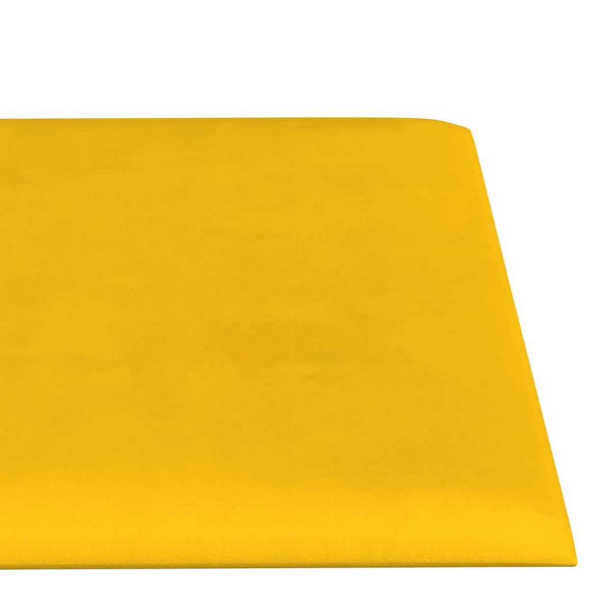 VIDAXL Panneaux muraux 12 pcs Jaune 60x15 cm Velours 1,08 m^2