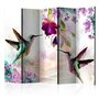Paris Prix Paravent 5 Volets  Hummingbirds & Flowers  172x225cm