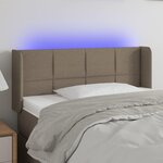 VIDAXL Tete de lit a LED Taupe 83x16x78/88 cm Tissu