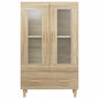 Voir la diapositive 5 : VIDAXL Buffet haut Chene sonoma 70x31x115 cm Bois d'ingenierie