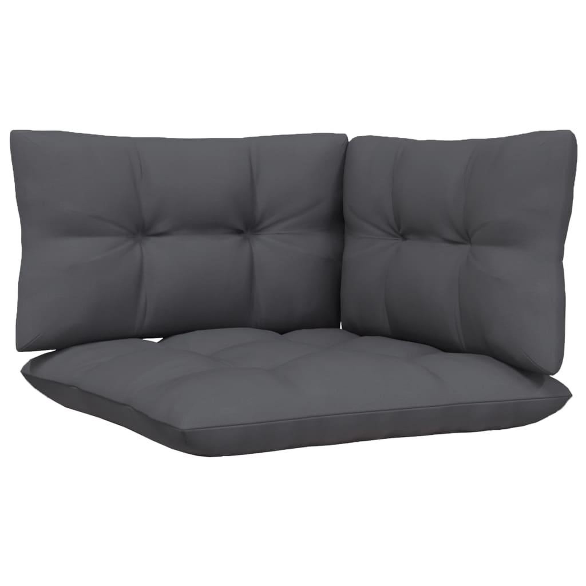 Voir la diapositive 5 : VIDAXL Salon de jardin 7 pcs avec coussins anthracite bois de pin