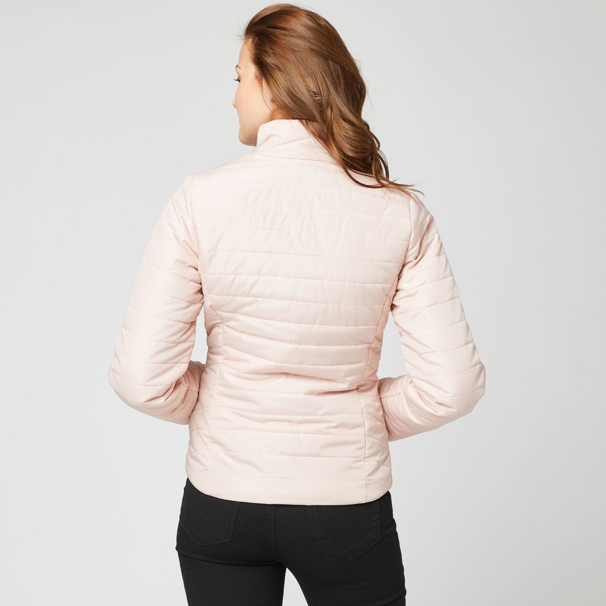 INEXTENSO Doudoune rose zippé femme
