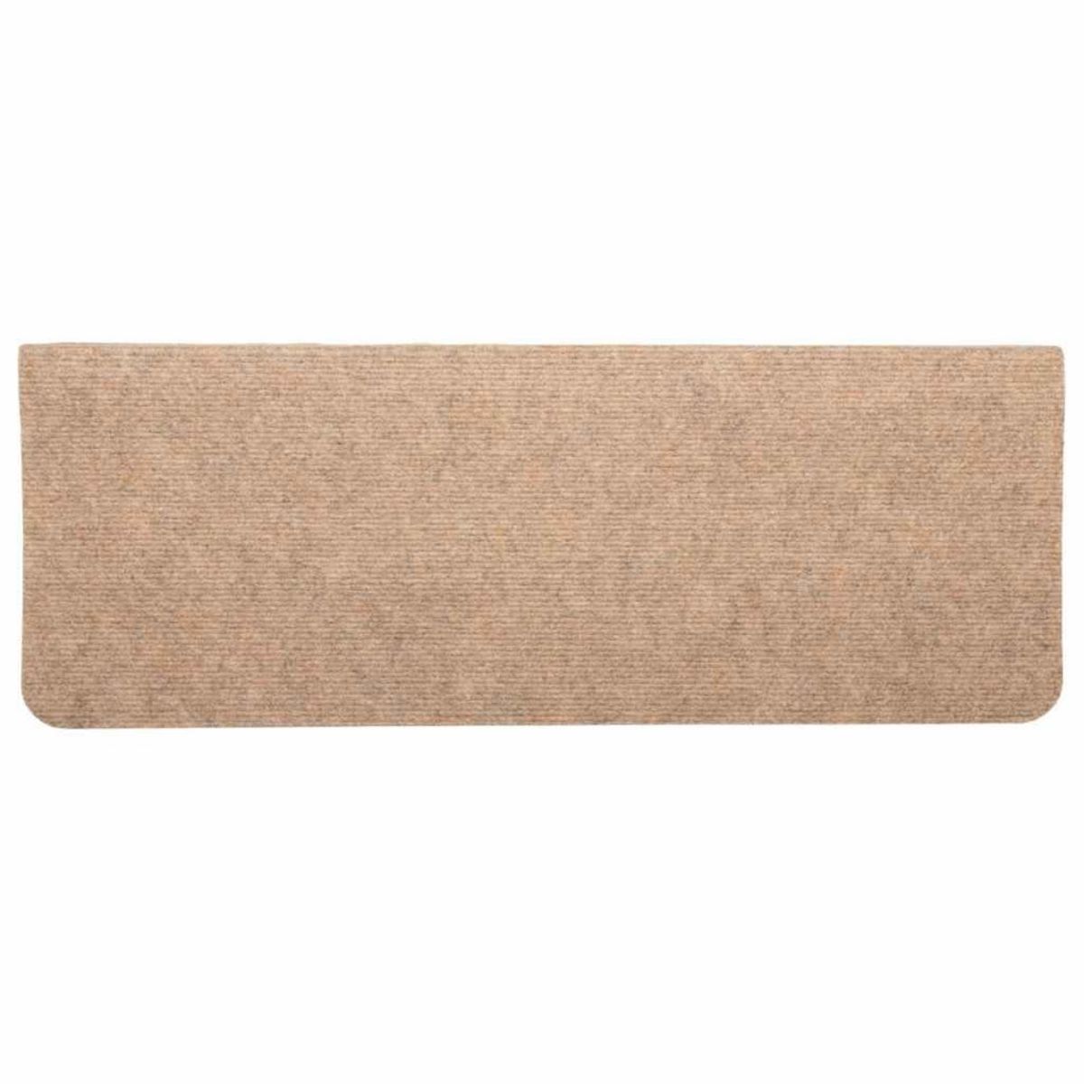 VIDAXL Tapis d'escalier auto-adhesifs 30 pcs beige 65x24,5x3,5 cm