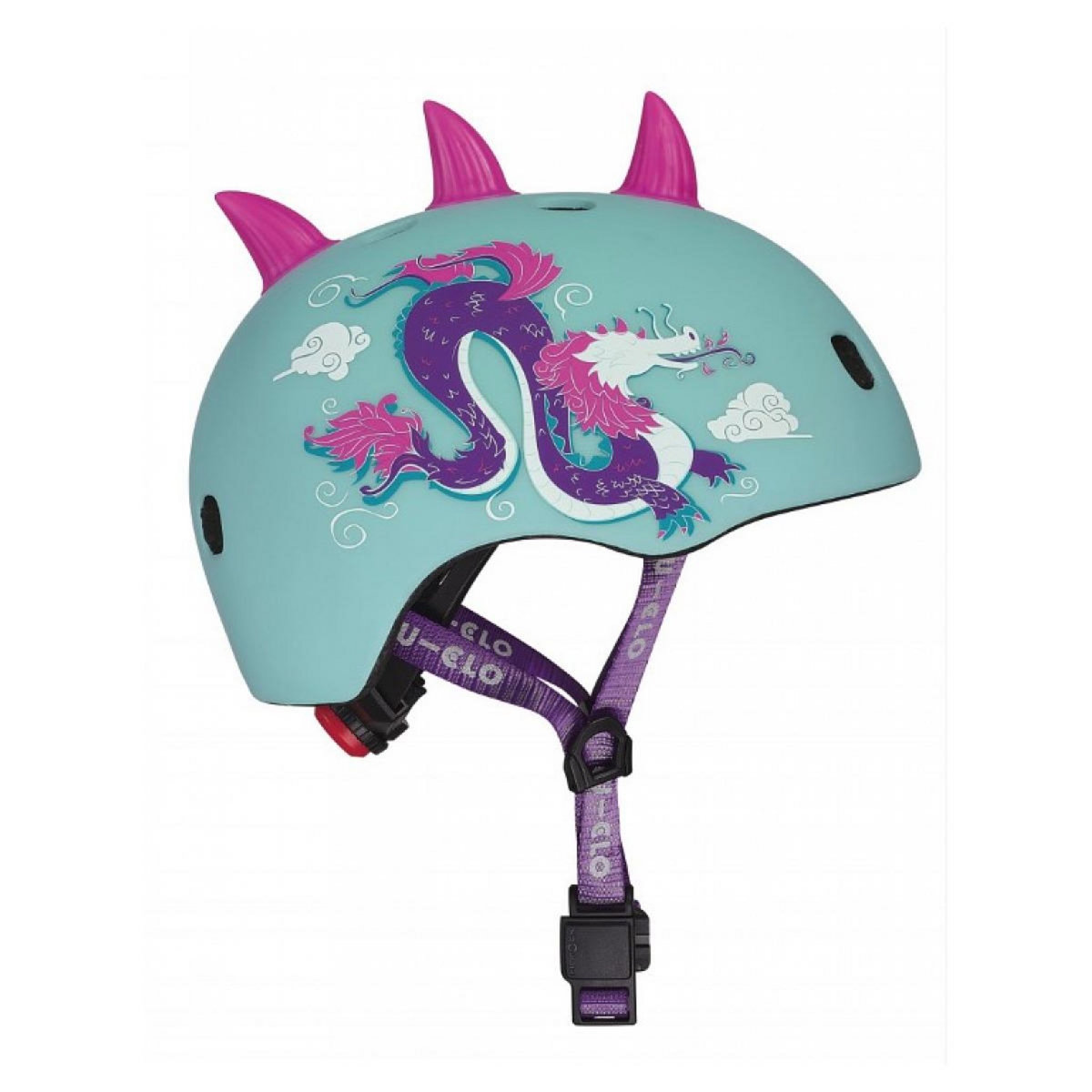 Micro Casque velo et trottinette dragon 3D taille S