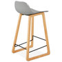 Voir la diapositive 4 : Paris Prix Tabouret de Bar Design  Toki  87cm Gris & Naturel