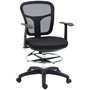 Voir la diapositive 1 : VINSETTO Fauteuil de bureau chaise de bureau assise haute réglable dim. 59L x 59l x 95-115H cm pivotant 360° maille respirante noir