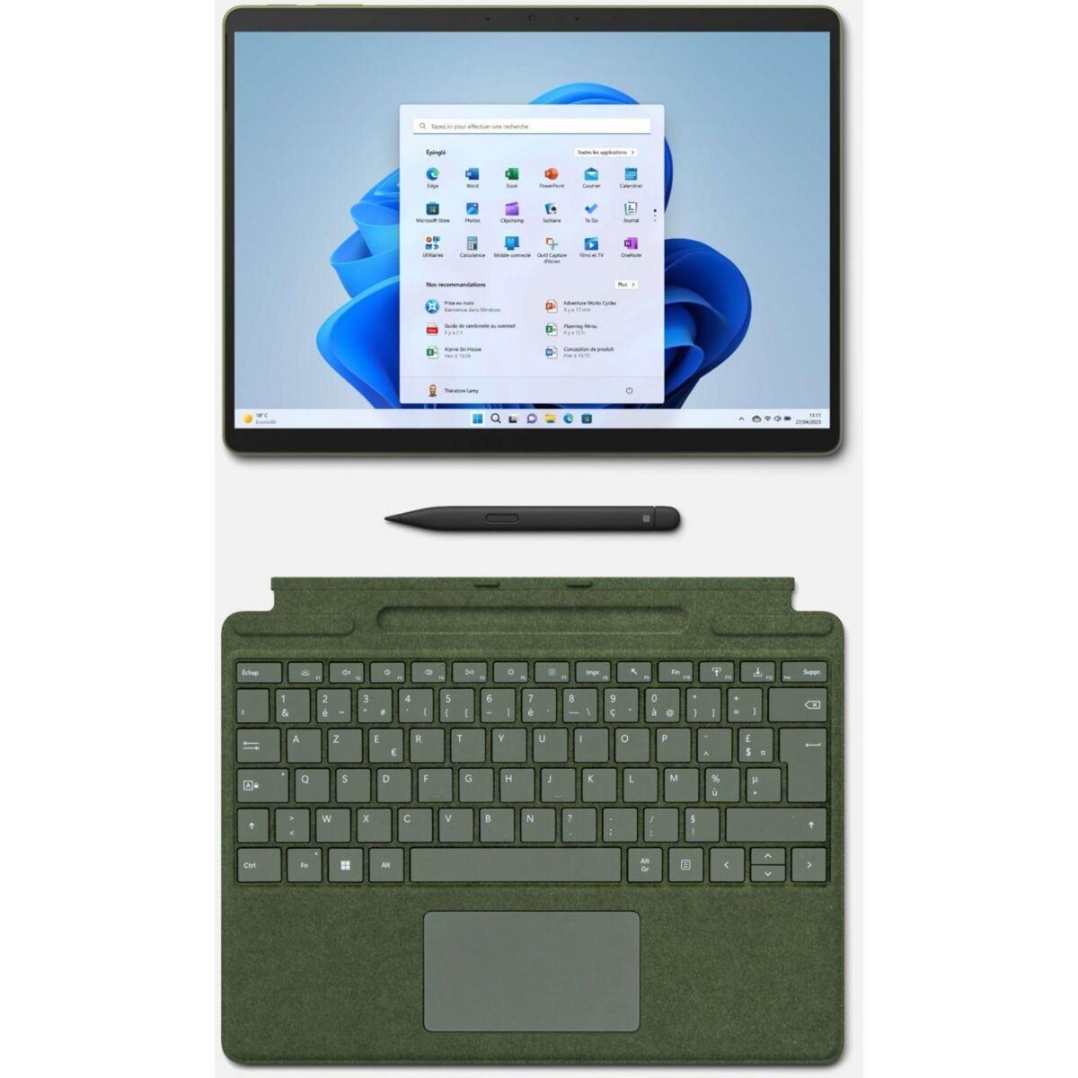 MICROSOFT Clavier Signature - Forest avec stylet