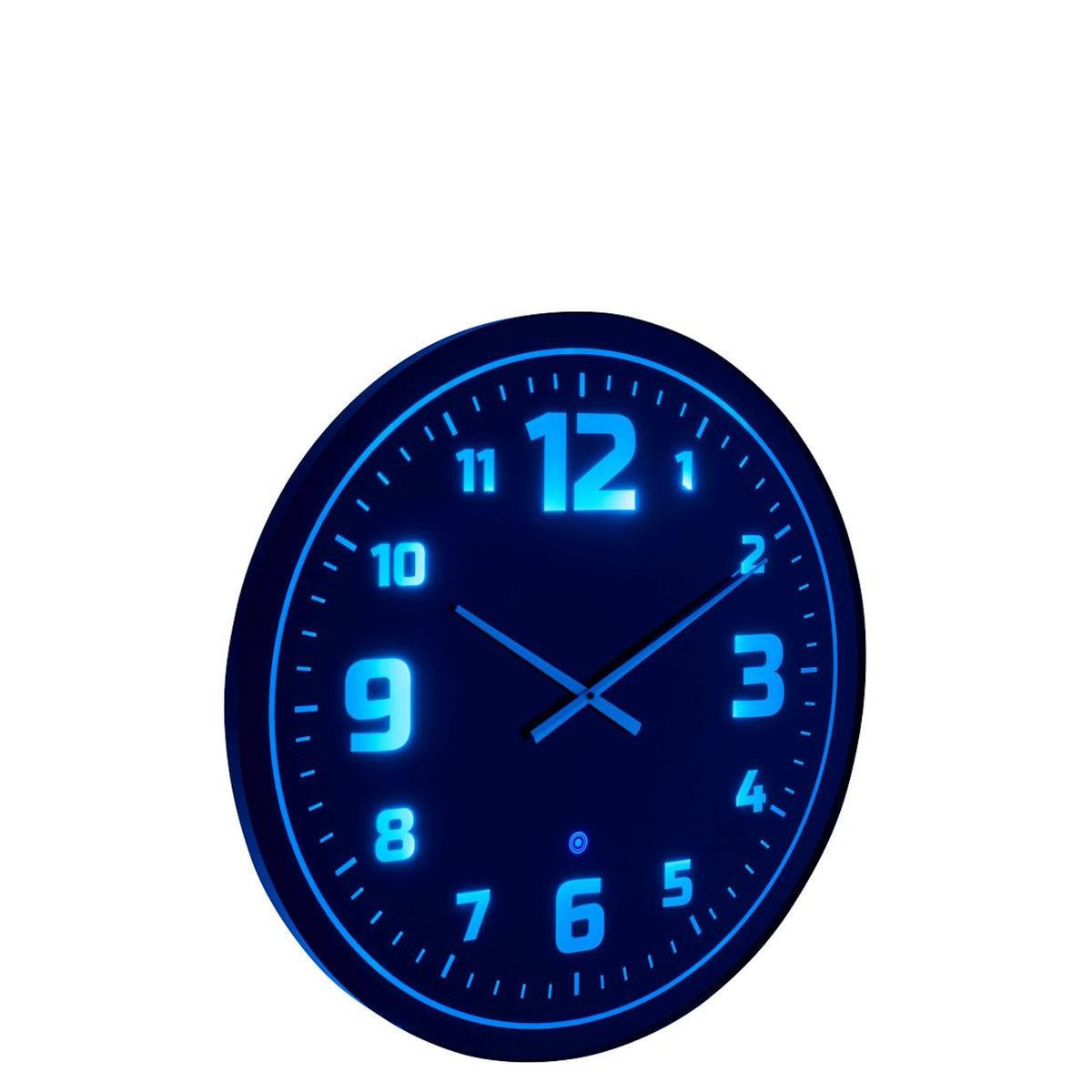 Paris Prix Horloge Murale à LED  Juan  70cm Noir & Bleu