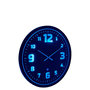 Voir la diapositive 4 : Paris Prix Horloge Murale à LED  Juan  70cm Noir & Bleu