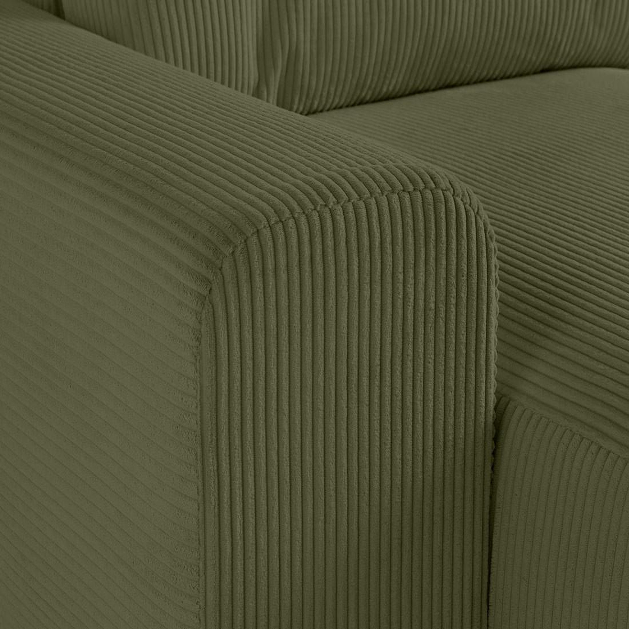 Voir la diapositive 5 : LISA DESIGN Garance - canapé modulable d'angle gauche - 5 places - en velours côtelé