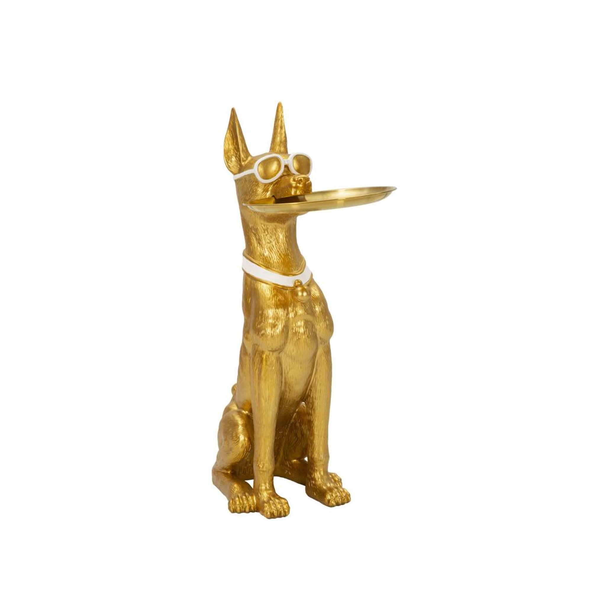 Paris Prix Vide-poche statue chien  muscle  74cm or