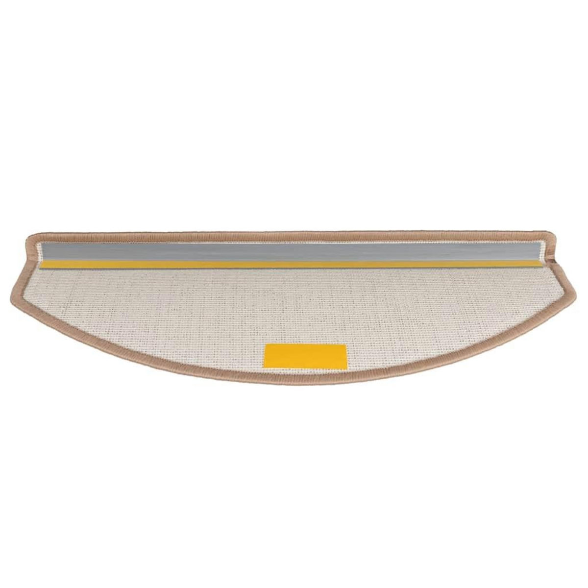 VIDAXL Tapis d'escalier 20 pcs marron clair 65x24x4 cm