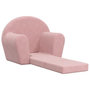 Voir la diapositive 4 : VIDAXL Canape-lit pour enfants rose peluche douce