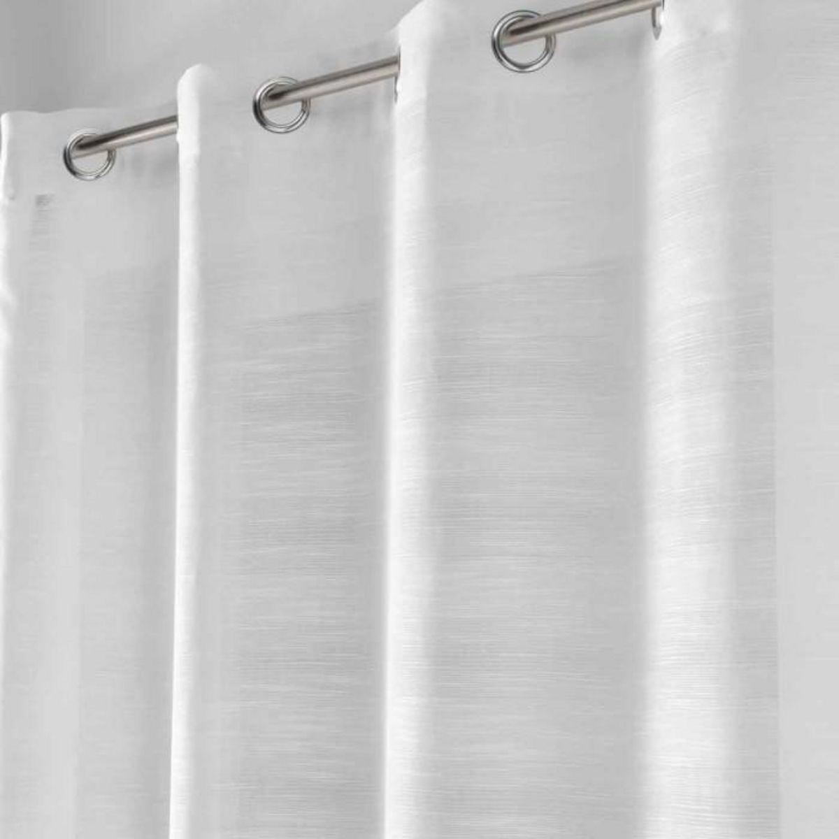 Paris Prix Rideau Voilage à Œillets  Effie  140x280cm Gris