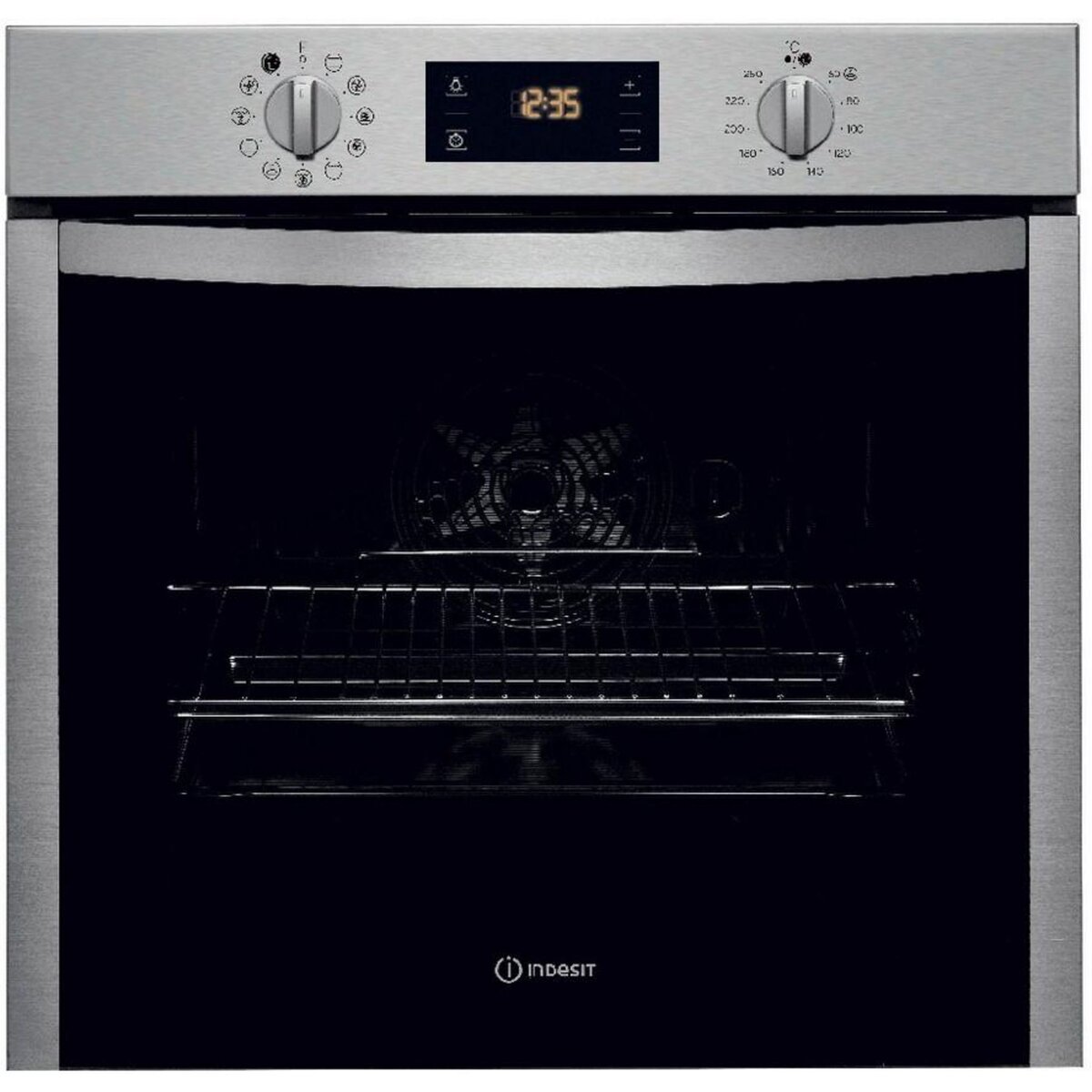Indesit Four intégrable 71l 60cm a+ pyrolyse inox - ifw5844pix