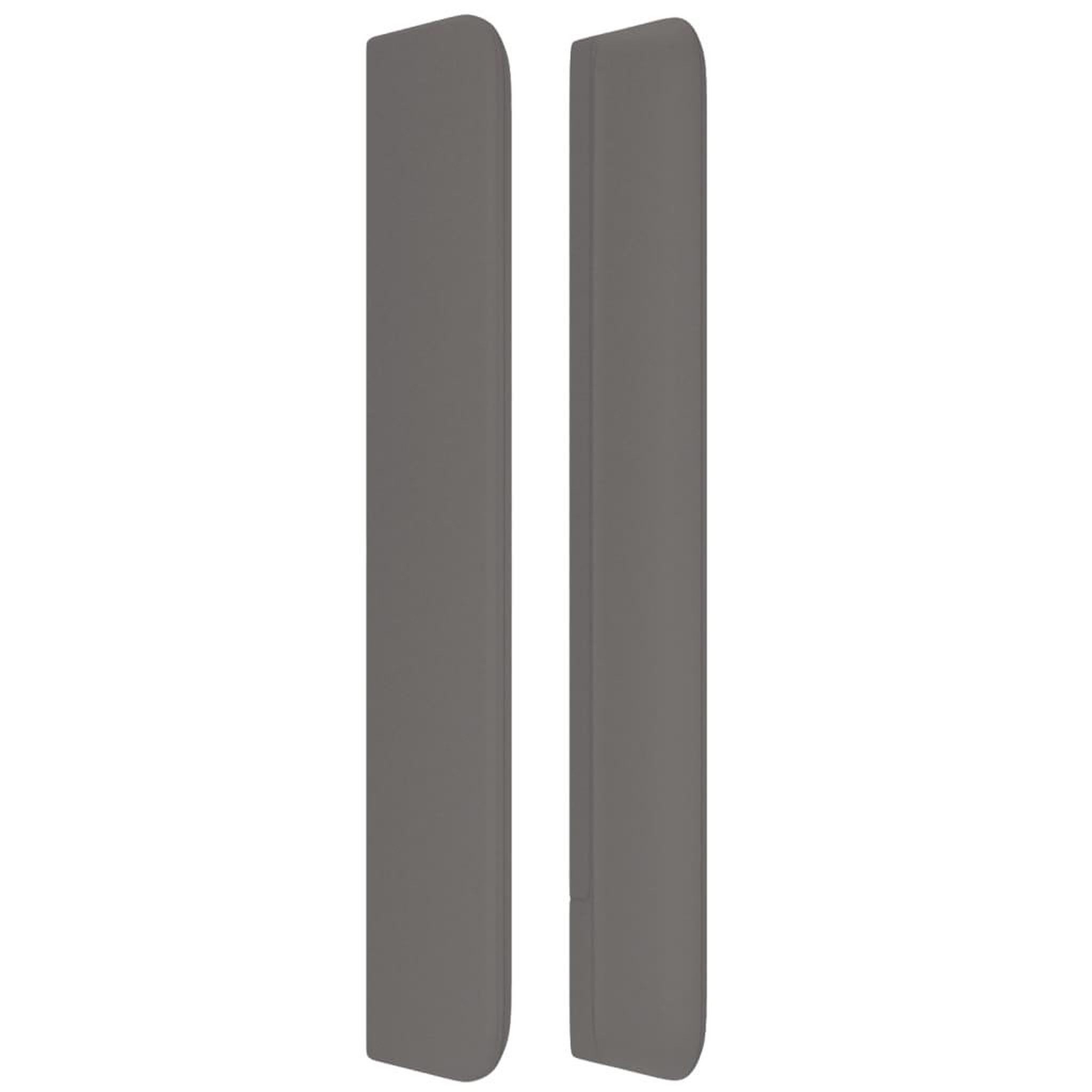 Voir la diapositive 4 : VIDAXL Tete de lit avec oreilles Gris 147x16x118/128 cm Similicuir