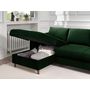 Voir la diapositive 4 : LISA DESIGN Brooke - canapé d'angle gauche - convertible avec coffre - 4 places - en velours