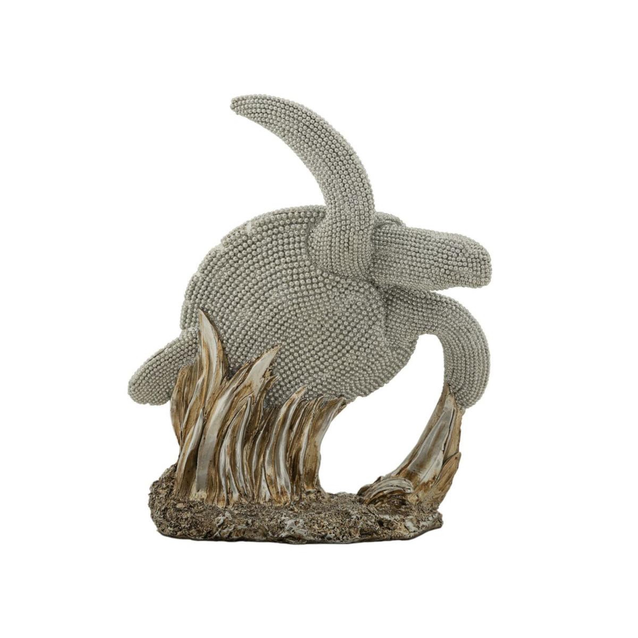 Voir la diapositive 2 : Paris Prix Statuette déco tortue  sparky  22cm argent