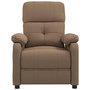 Voir la diapositive 3 : VIDAXL Fauteuil inclinable Marron Tissu
