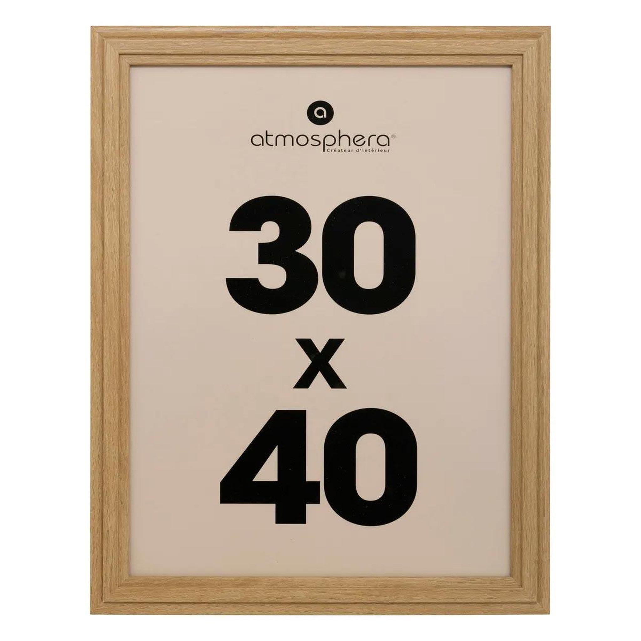 ATMOSPHERA Cadre photo moulure  alix  30x40cm marron