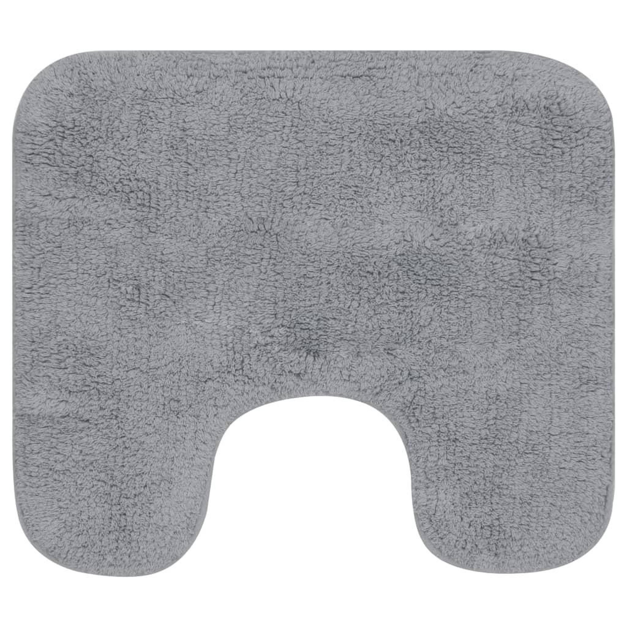 Voir la diapositive 3 : VIDAXL Jeu de tapis de salle de bain 3 pcs Tissu Gris