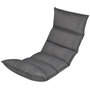 Voir la diapositive 1 : VIDAXL Chaise longue pliable de sol Gris Tissu
