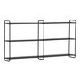 Voir la diapositive 1 : Paris Prix Étagère Murale en Métal  Lyon  122cm Noir