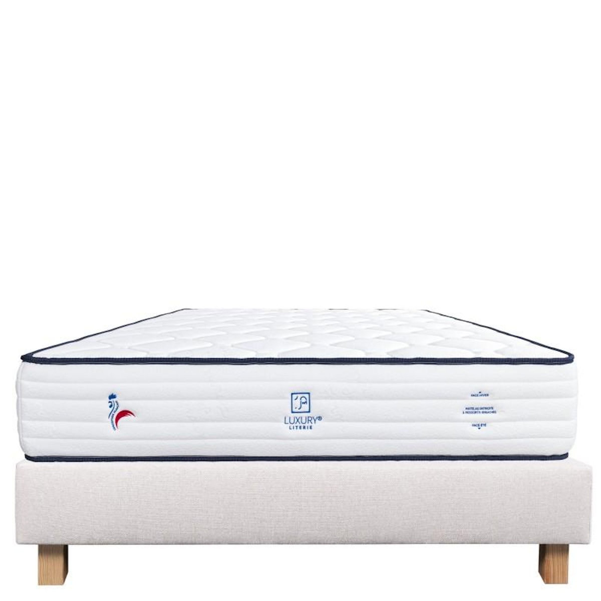 LUXURY LITERIE Ensemble literie ressorts, Patriote Ferme, Beige