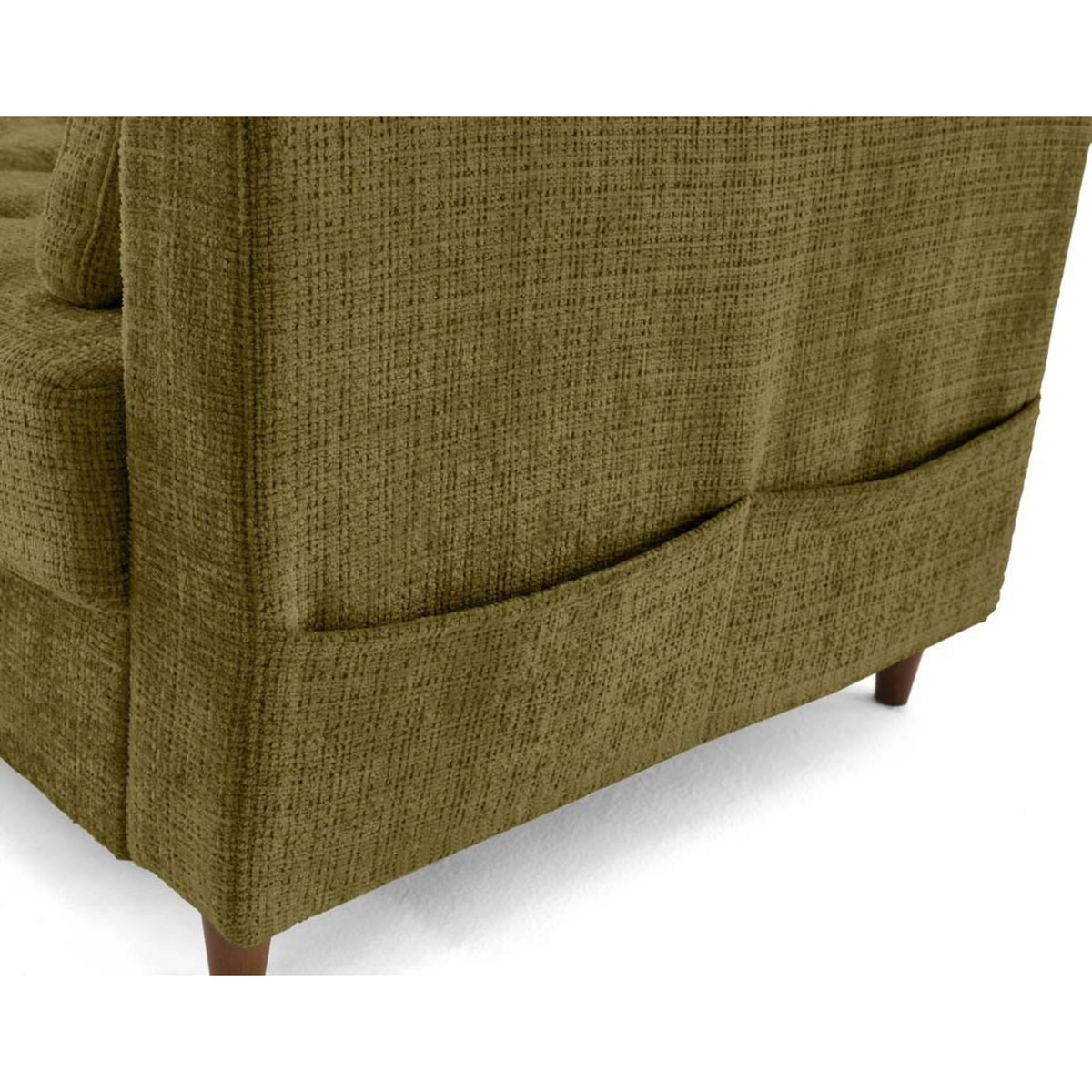 LISA DESIGN Anna - canapé d'angle gauche 4 places convertible avec coffre en velours texturé