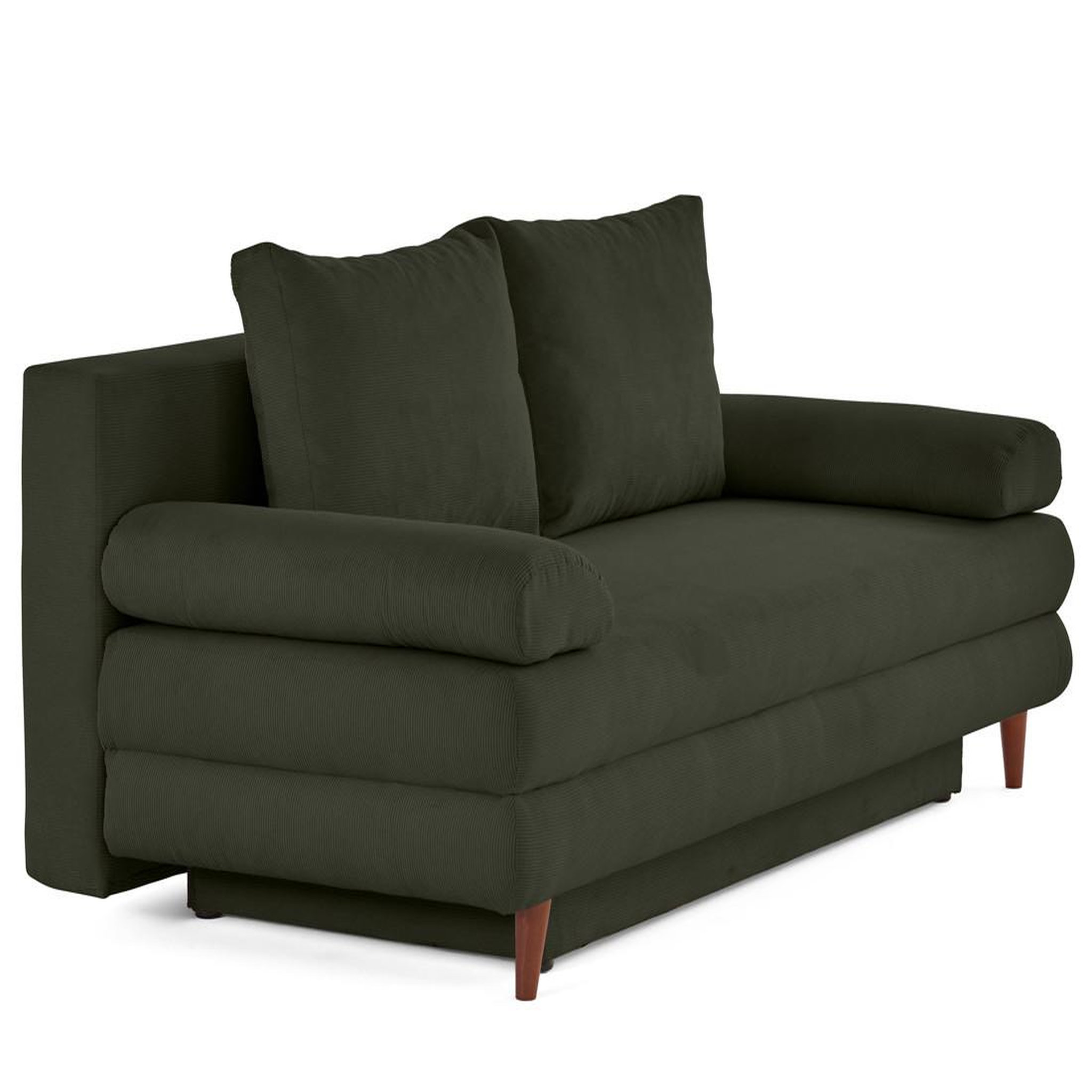 Voir la diapositive 3 : BEST MOBILIER Wonder - canapé 3 places convertible avec coffre en velours côtelé