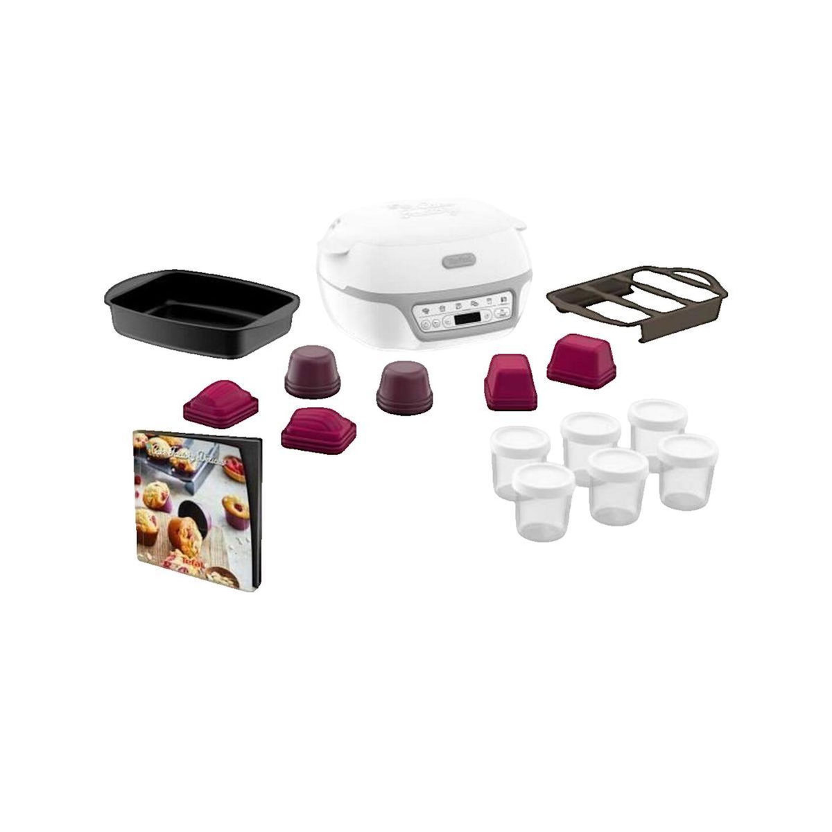 TEFAL Appareil de cuisson Tefal KD812110 Cake Factory Délices argenté
