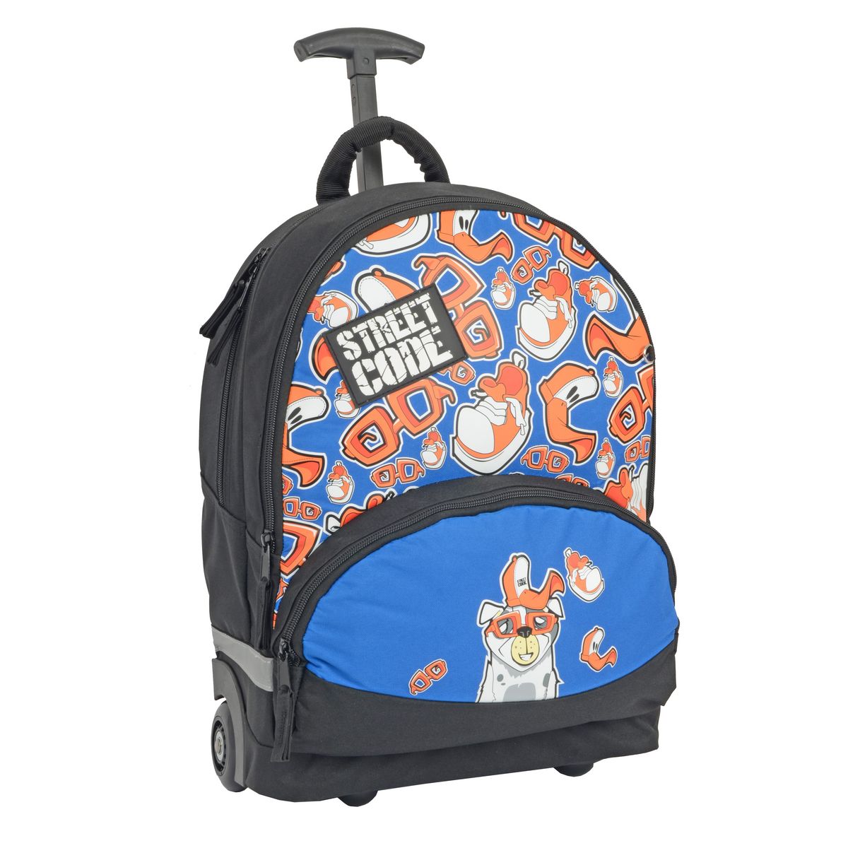 AUCHAN Sac à dos à roulettes Fundog Street Code