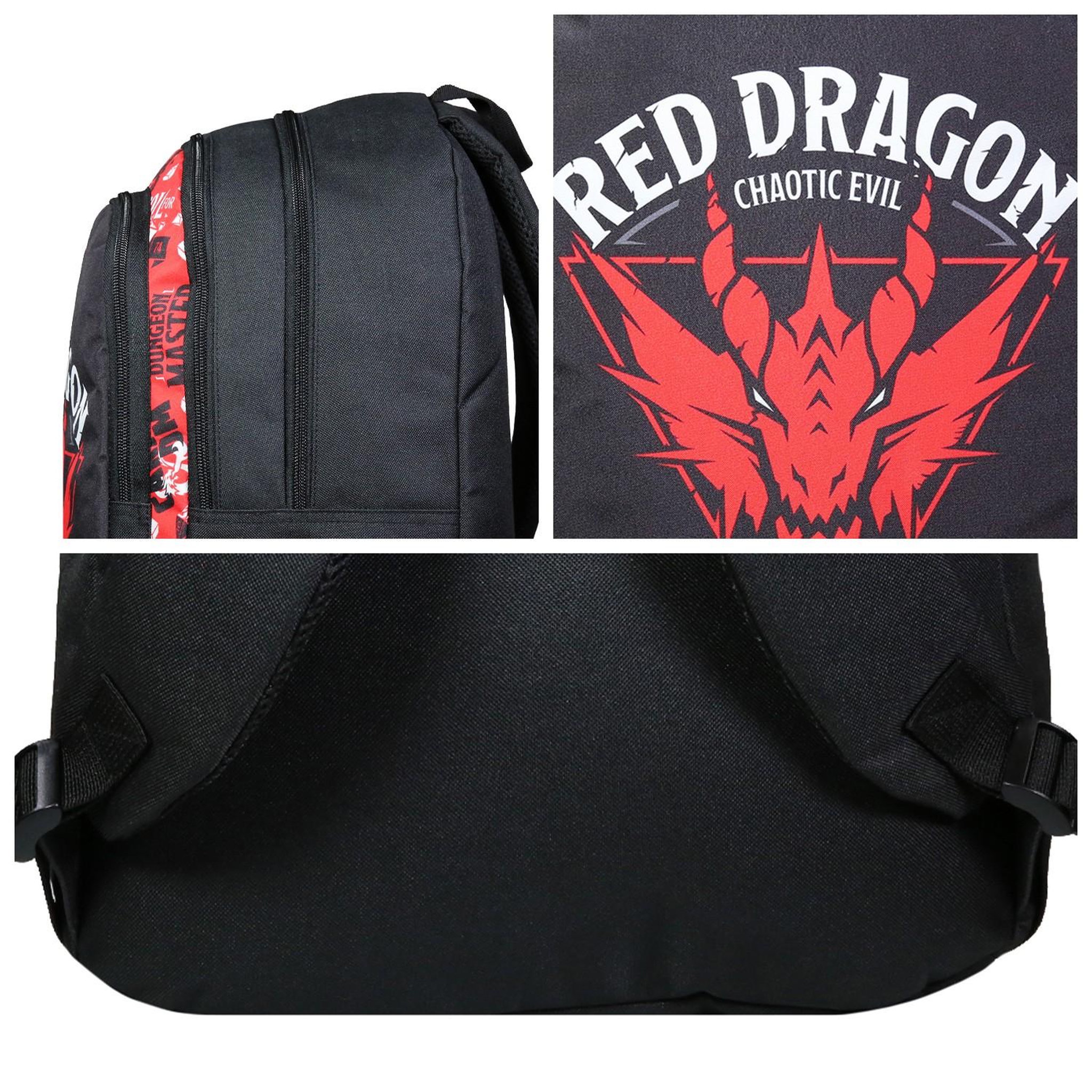 Voir la diapositive 5 : Bagtrotter BAGTROTTER Sac à dos 2 compartiments Donjons & Dragons Noir