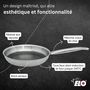 Voir la diapositive 6 : ELO Poêle en acier inoxydable 18/10 24 cm Elo Relief Solution