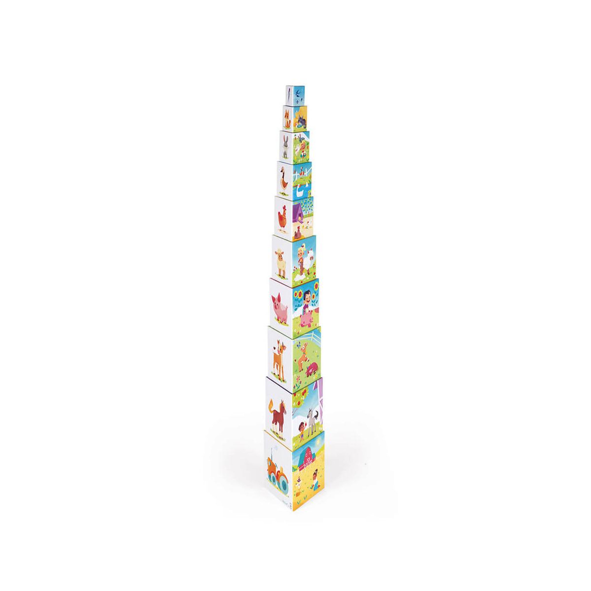Juratoys-Janod Pyramide triangle la vie a la ferme