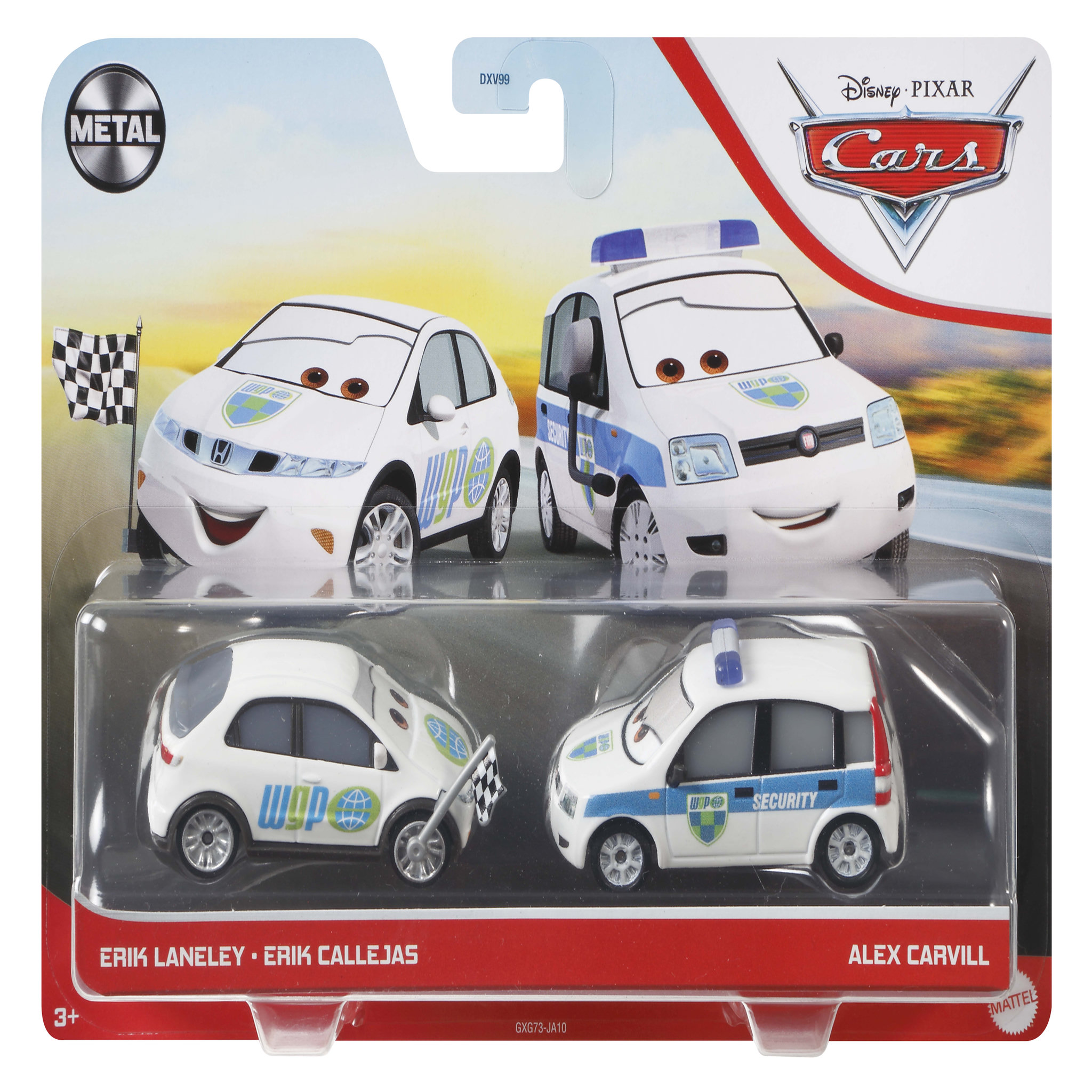 Voir la diapositive 2 : MATTEL Mattel Pack de 2 véhicules - Cars - Erik Laneley et Alex Carvill