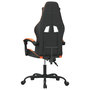 Voir la diapositive 5 : VIDAXL Chaise de jeu pivotante Noir et orange Similicuir