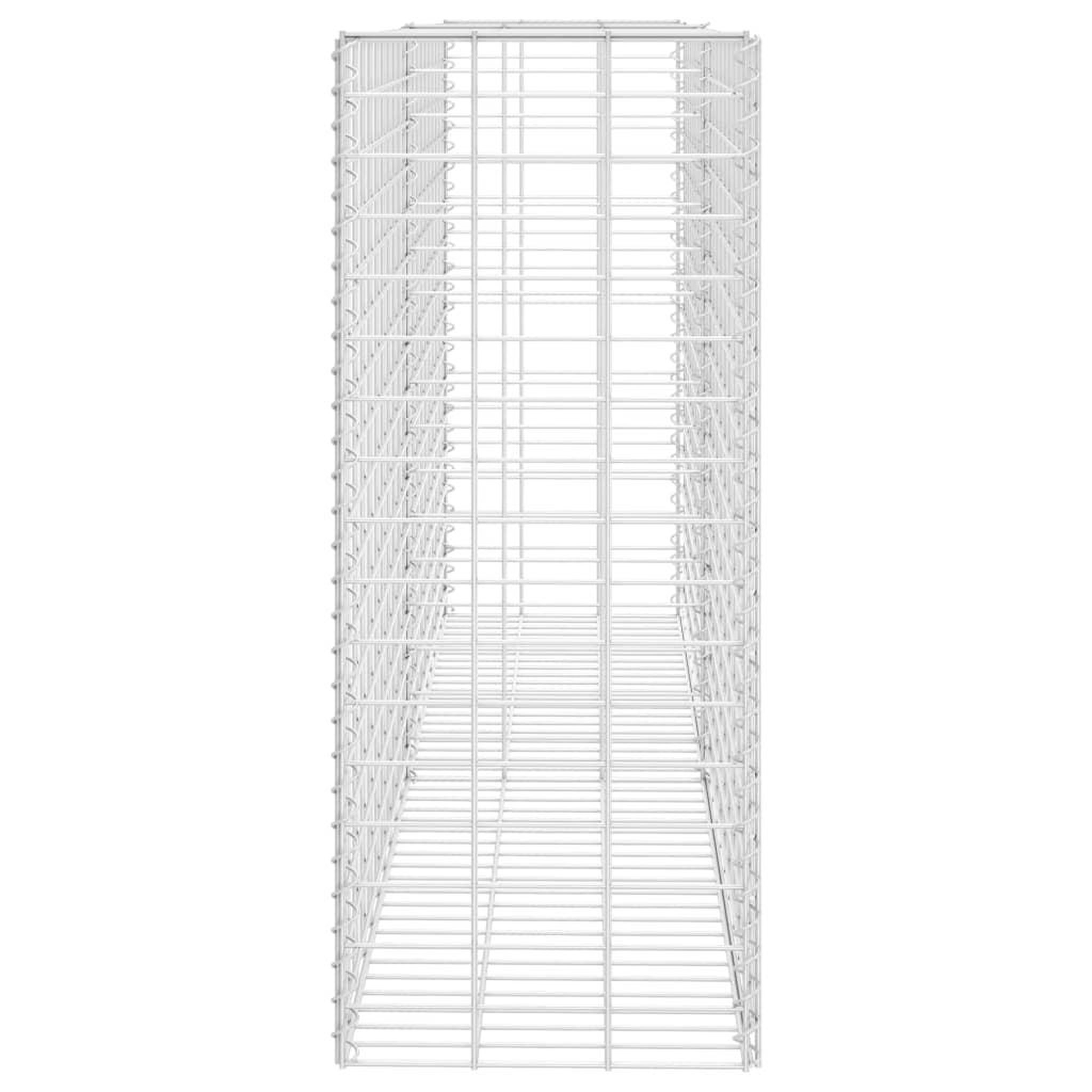 Voir la diapositive 4 : VIDAXL Panier de gabion acier inoxydable 85x30x200 cm