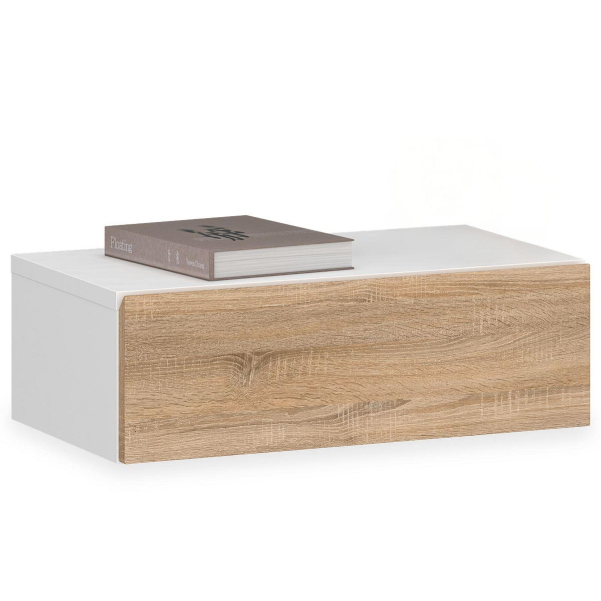 IDIMEX Chevet suspendu OCEANE, en bois