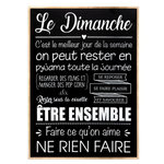 ATMOSPHERA Toile Imprimée  Dimanche  50x70cm Noir