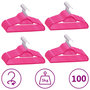 Voir la diapositive 1 : VIDAXL Cintres antiderapants 100 pcs Rose Velours