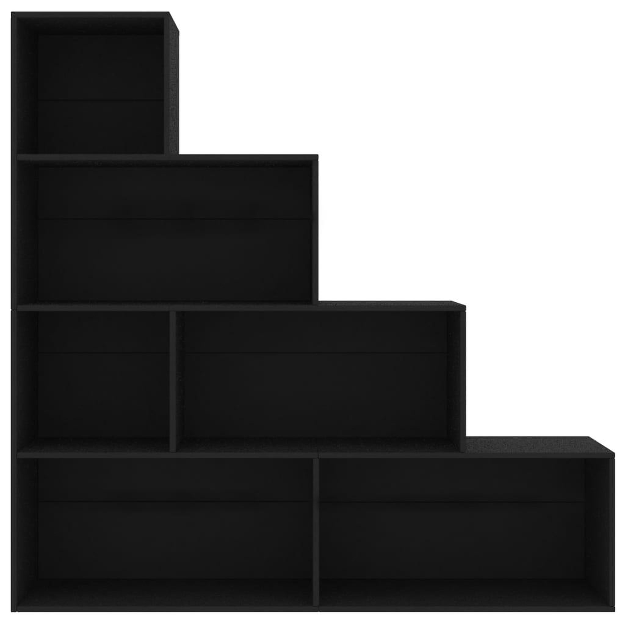 Voir la diapositive 4 : VIDAXL Bibliotheque/Separateur de piece Noir Bois d'ingenierie