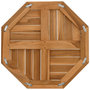 Voir la diapositive 5 : VIDAXL Dessus de table 50x50x2,5 cm octogonal bois de teck massif