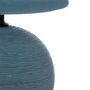 Voir la diapositive 2 : ATMOSPHERA Lampe à Poser Céramique  Boule  25cm Bleu