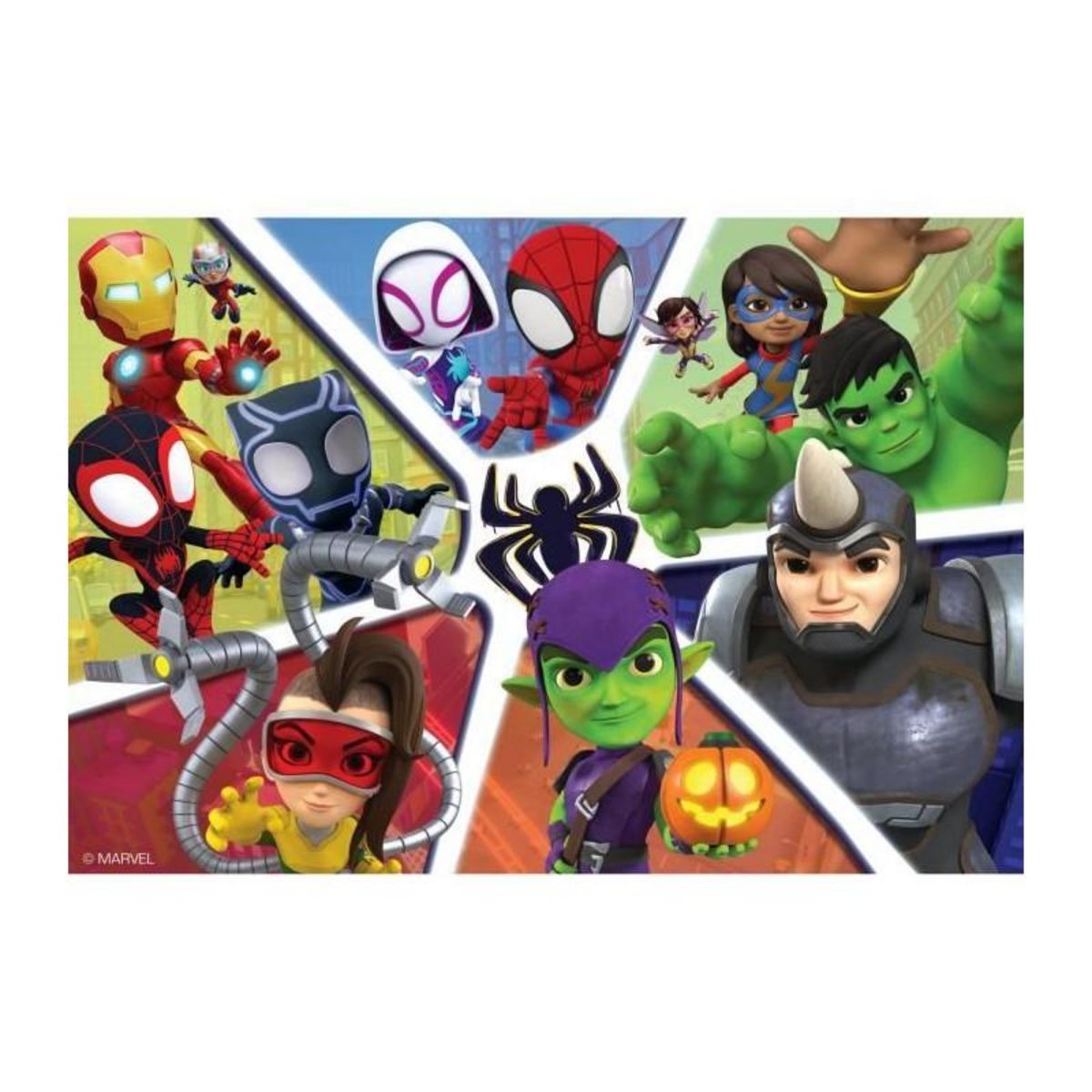 RAVENSBURGER Puzzles 2x24 p - les aventures de Spidey et ses amis