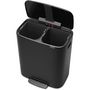 Voir la diapositive 3 : BRABANTIA Poubelle tri sélectif à Pédale Bo 2X30L Matt Black