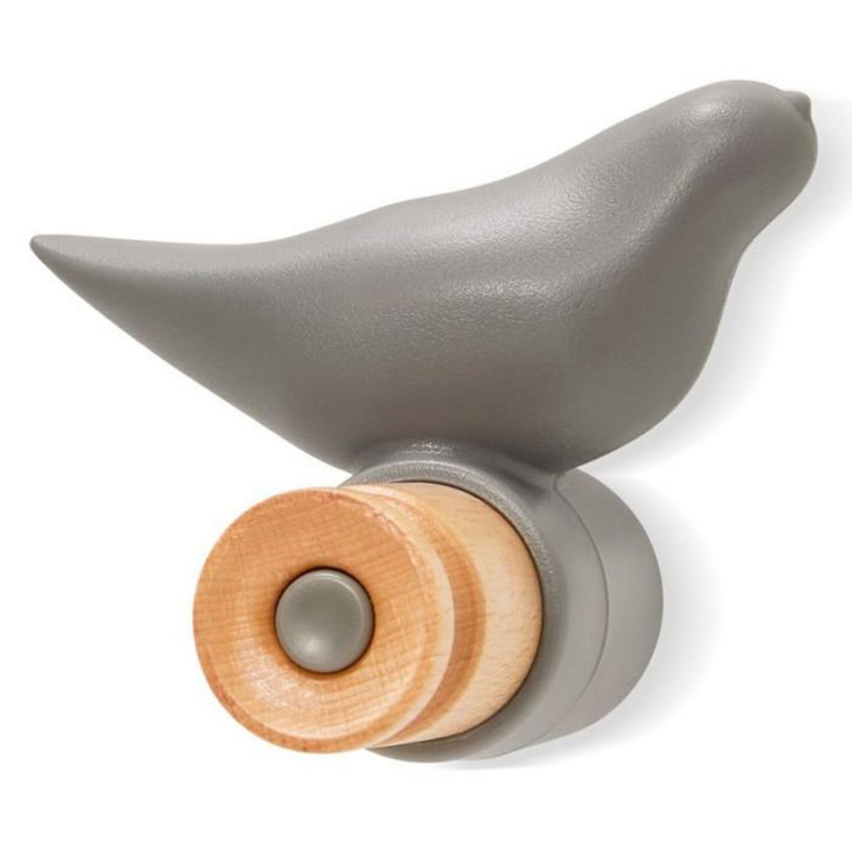 Paris Prix Patère 1 Crochet Design  Oiseau  11cm Gris