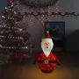 VIDAXL Decoration de Noël Figurine Pere Noël LED Tissu de luxe 90 cm
