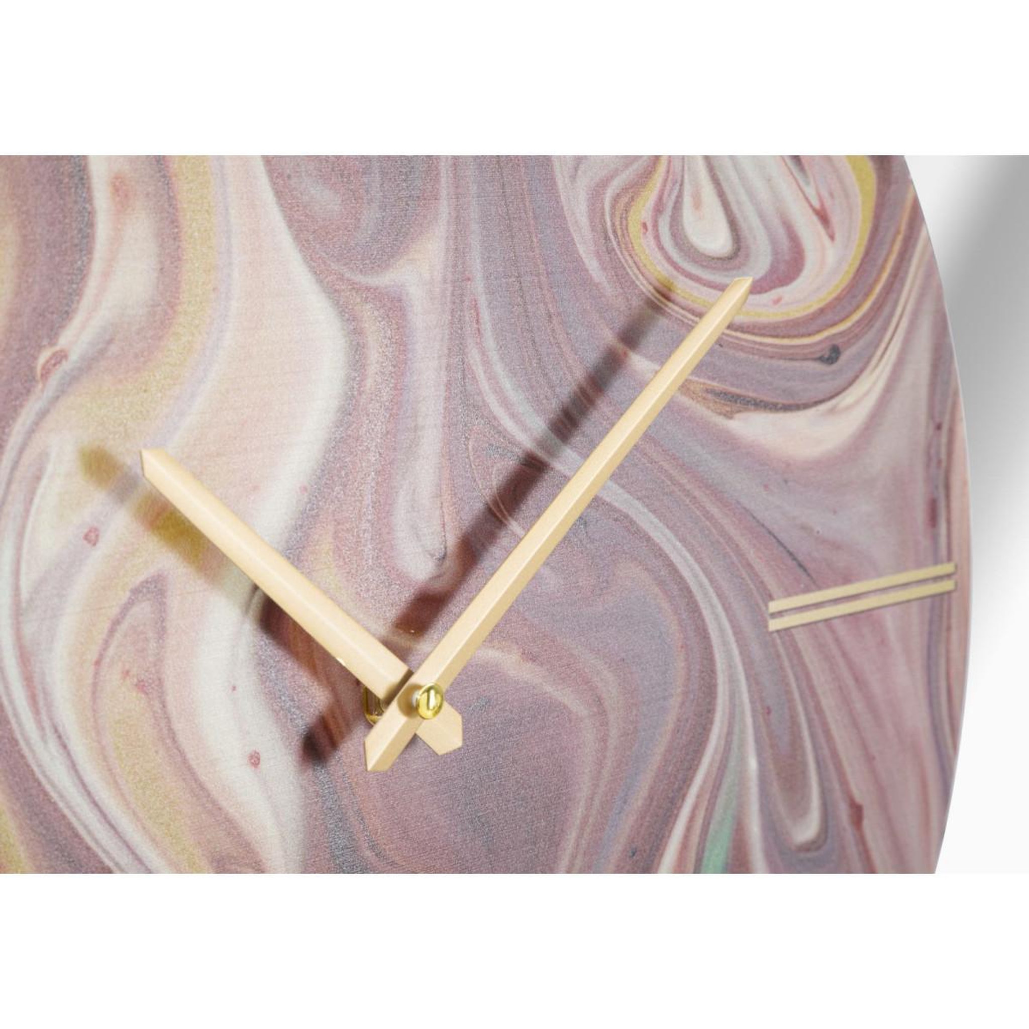 Voir la diapositive 3 : Paris Prix Horloge murale en verre  miroir mix  60cm multicolore