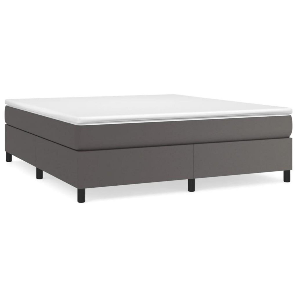 VIDAXL Cadre de lit sans matelas gris 180x200 cm similicuir
